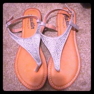 Jeweled sandals